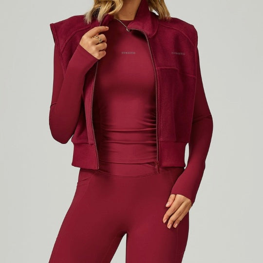 Veste sans manche Rouge Velvet DYNASTIE CLOTHING